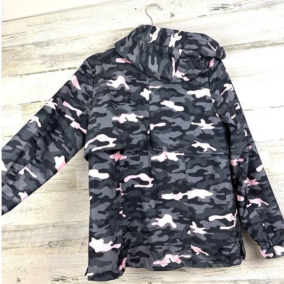 Calvin Klein Women’s XS Pink Camo Zip Up Hooded Performance Active Jacket NWT - Picture 2 of 8
